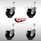 Service Caster 4 Inch SS Phenolic Swivel 12mm Threaded Stem Caster Set Total Lock Brake SCC SCC-SSTSTTL20S414-PHS-M1215-4 - alternate 3